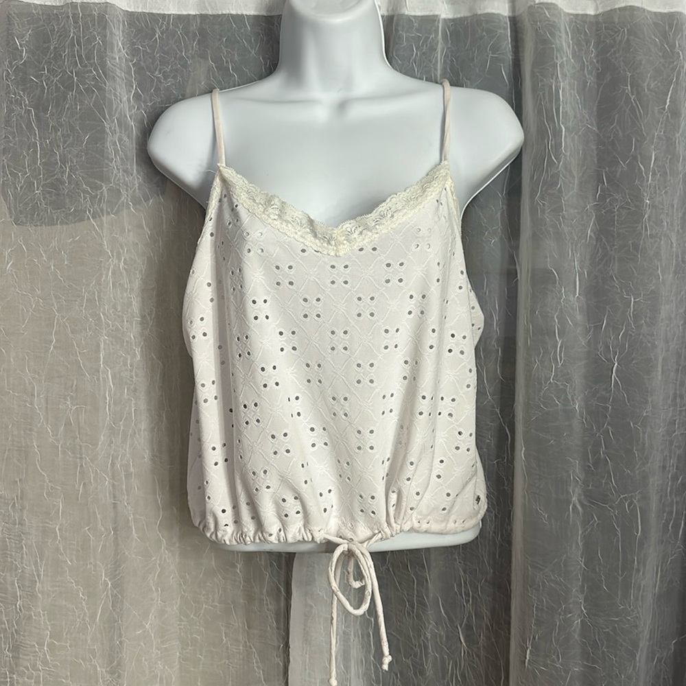 Guess white tank